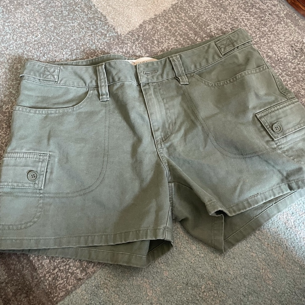 Army green shorts